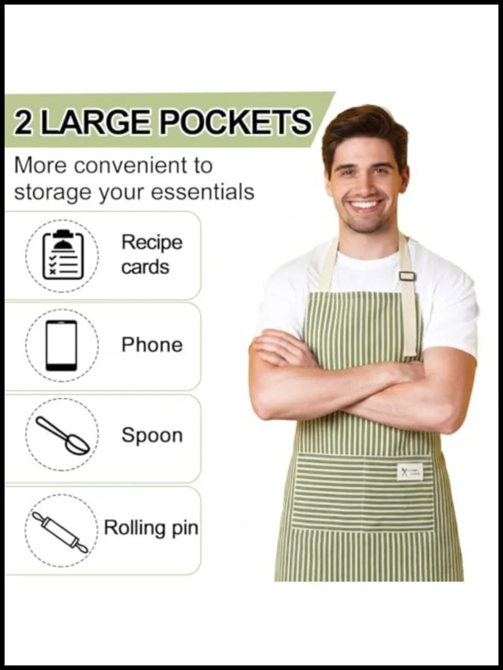 24 Cotton Blend Bib Aprons Set Adjustable Neck Strap Kitchen Cooking Unisex Bulk